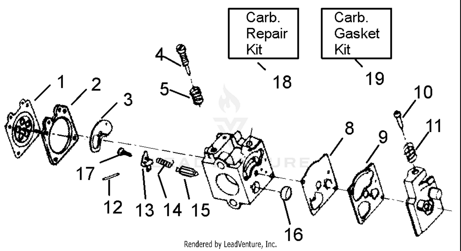 Carburetor Assembly - WA-207/207A, WA-219