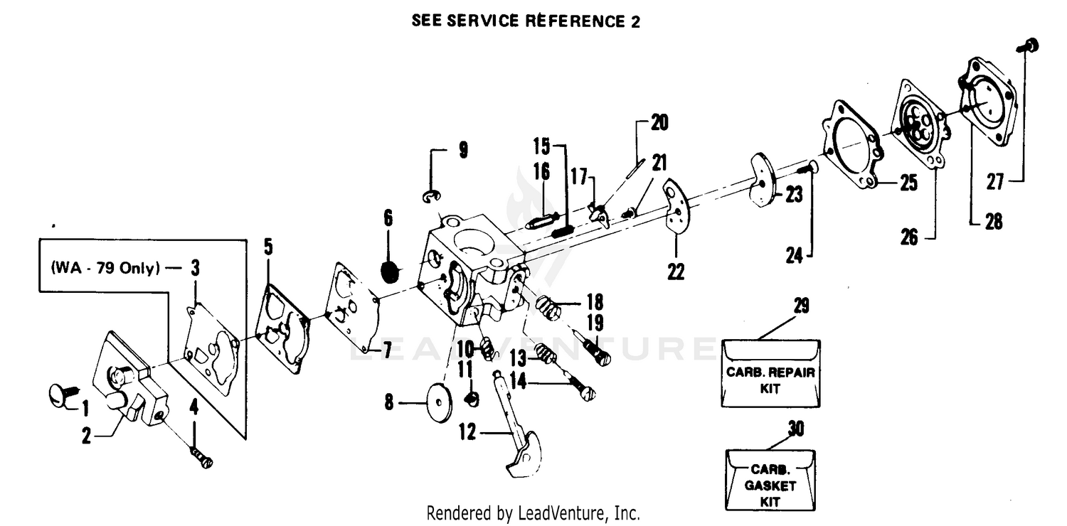 CARBURETOR WA-149, WA-79 BREAKDOWN