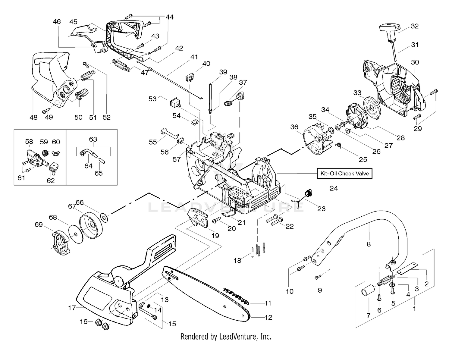 Handle, Chassis, And Bar Assembly
