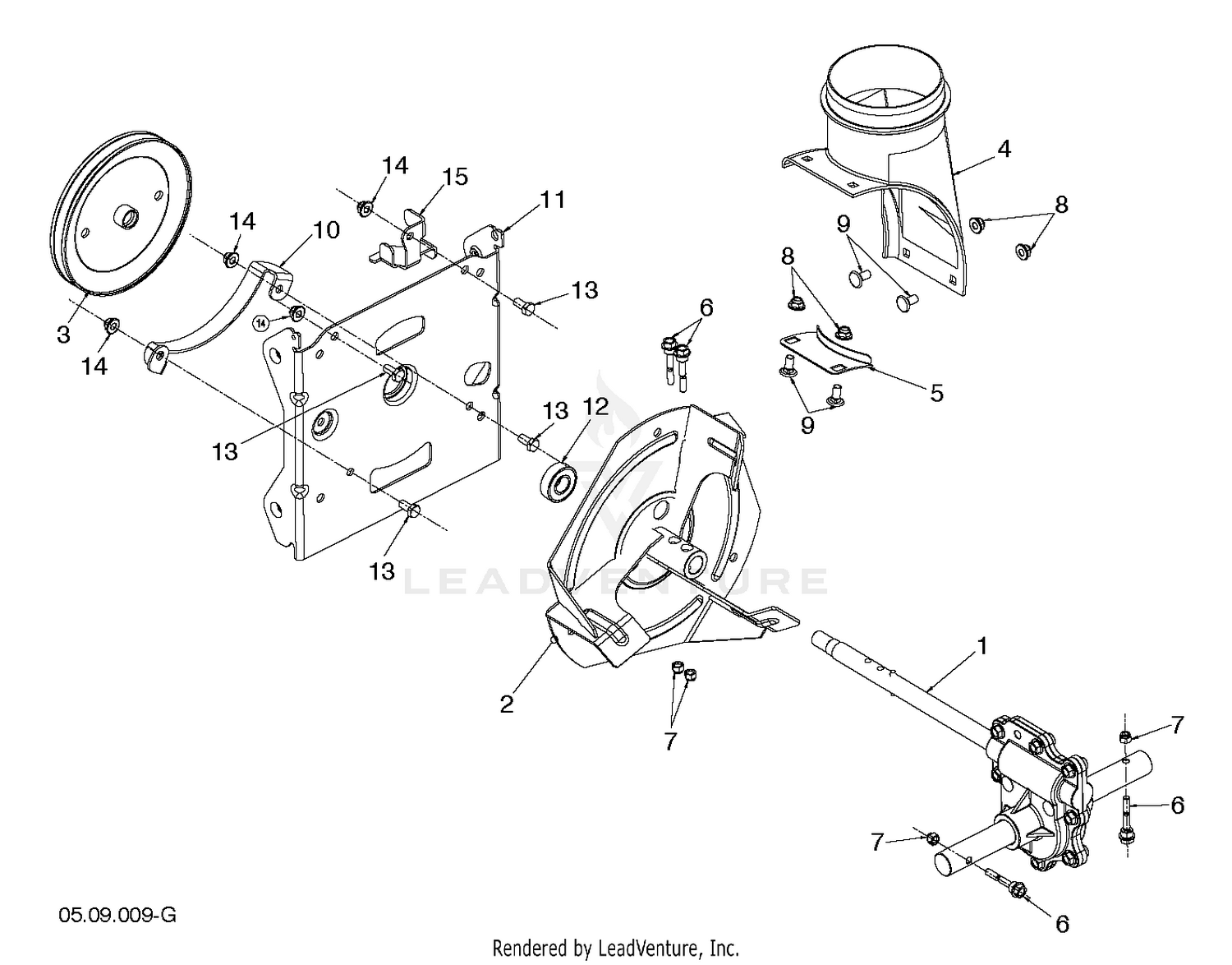 AUGER HOUSING IMPELLER