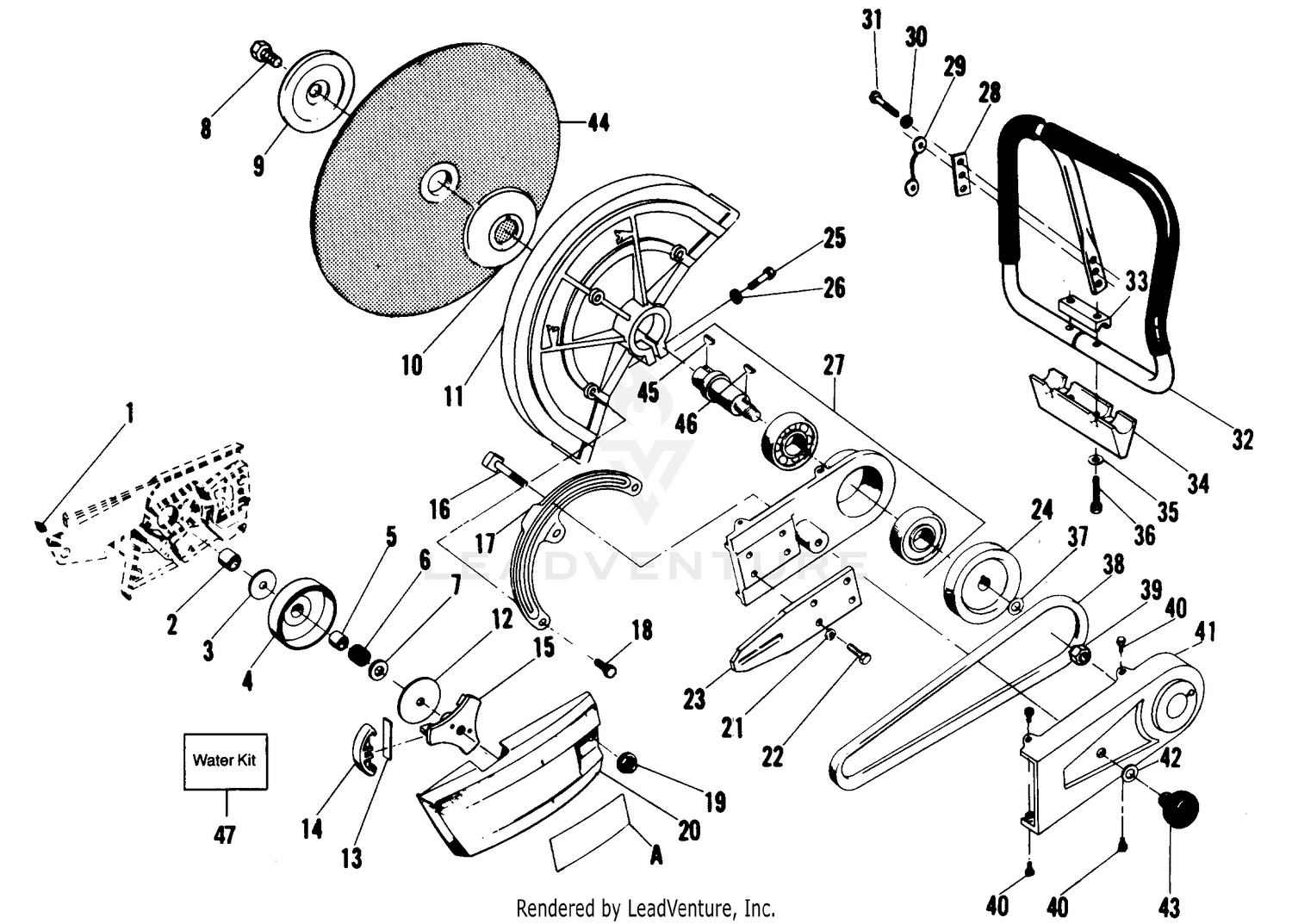 DRUM & PULLEY, HANDLEBAR, & SPINDLE ASSEMBLIES