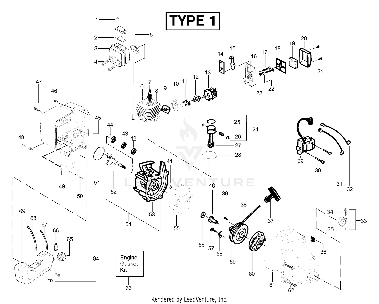 Engine Assembly Type 1