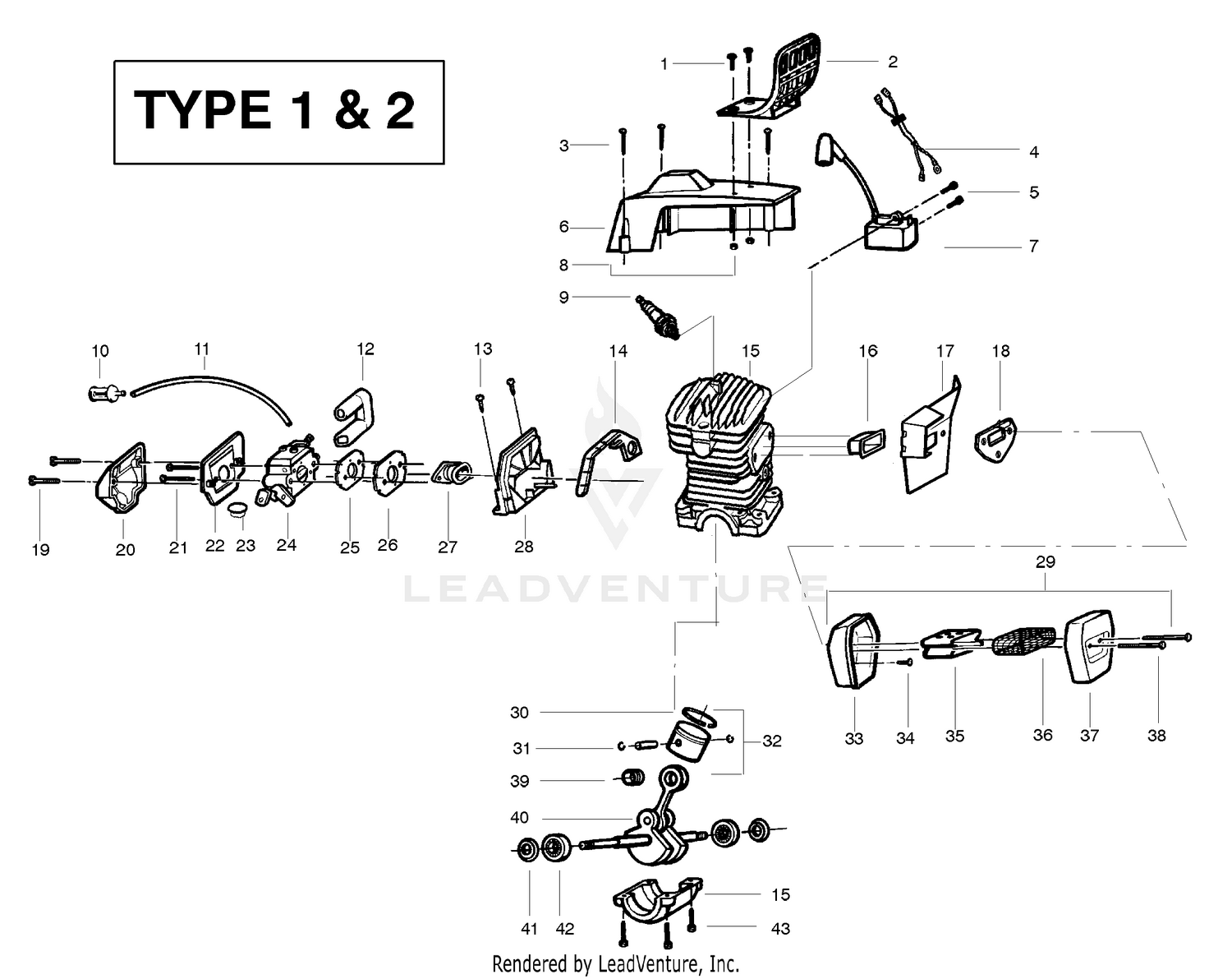 Engine Assembly - Type 1 & 2