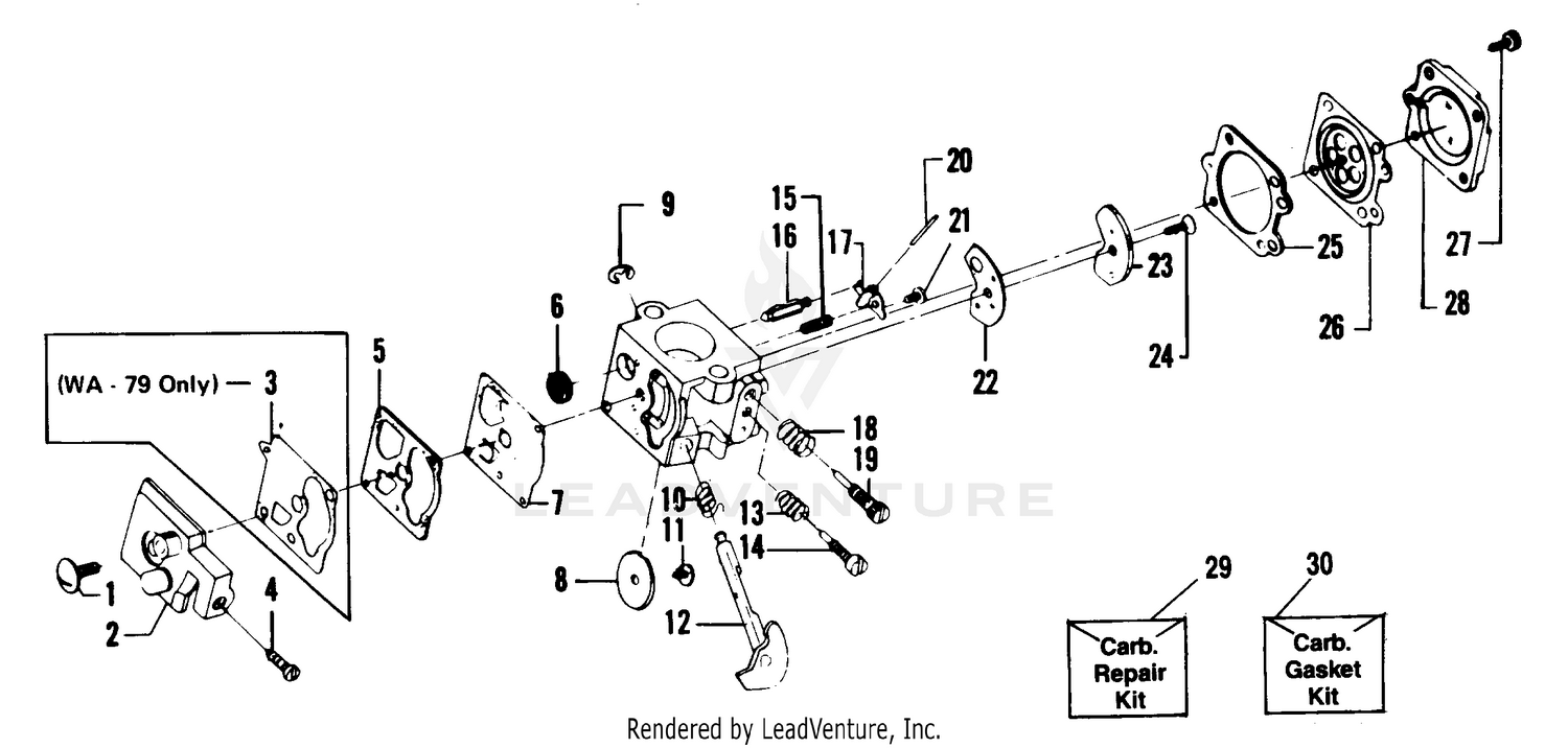 CARBURETORS WA-149 & WA-79 BREAKDOWN