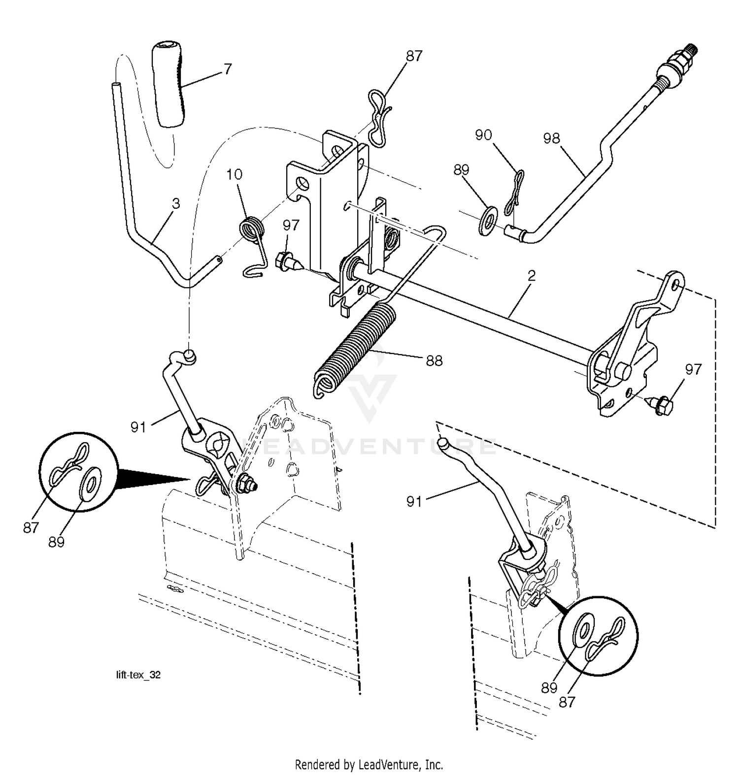MOWER LIFT / DECK LIFT