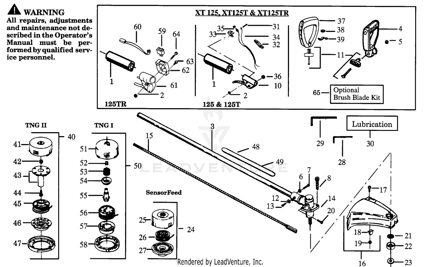 CUTTING HEAD & DRIVE SHAFT ASSEMBLY