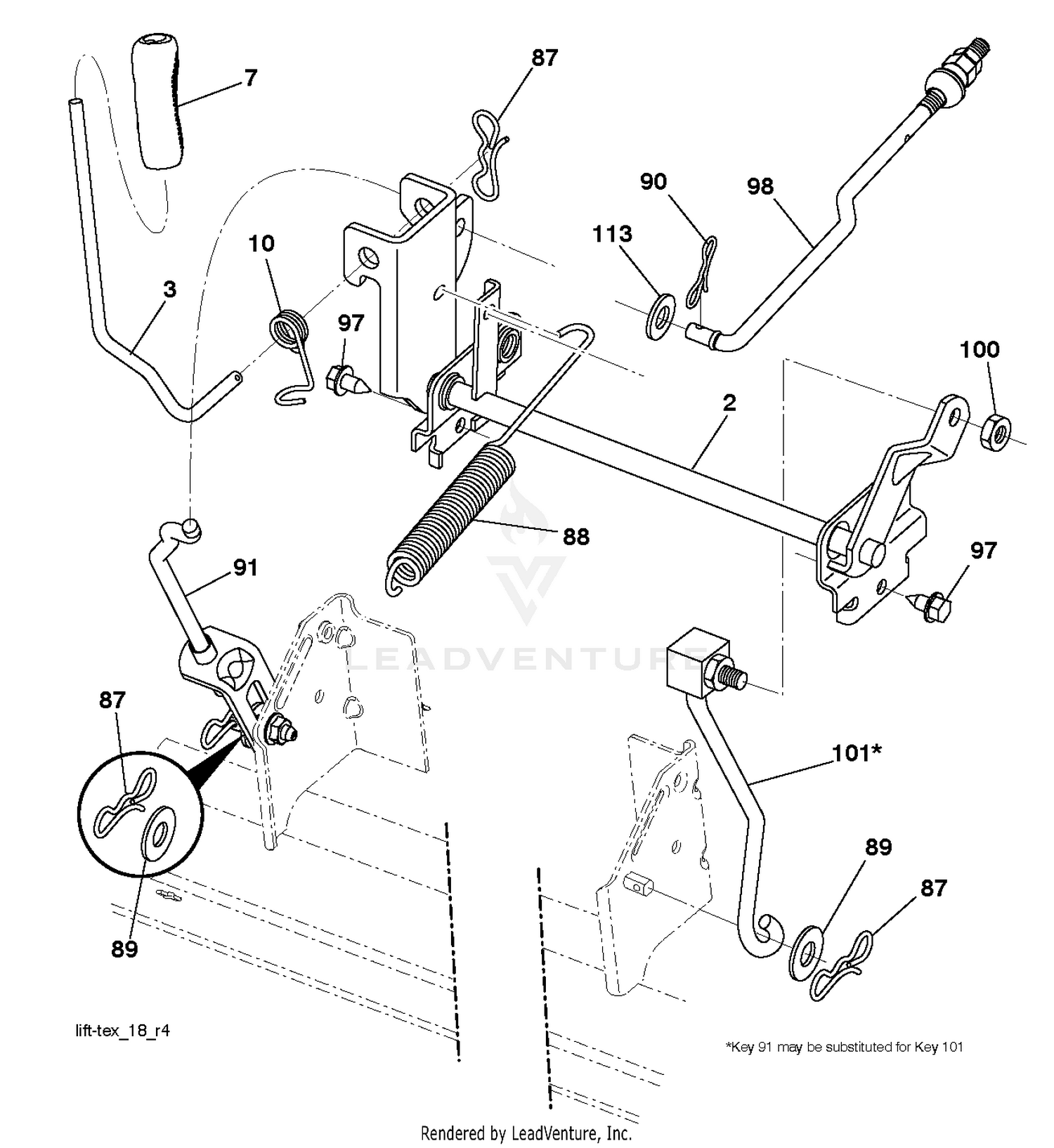 MOWER LIFT / DECK LIFT