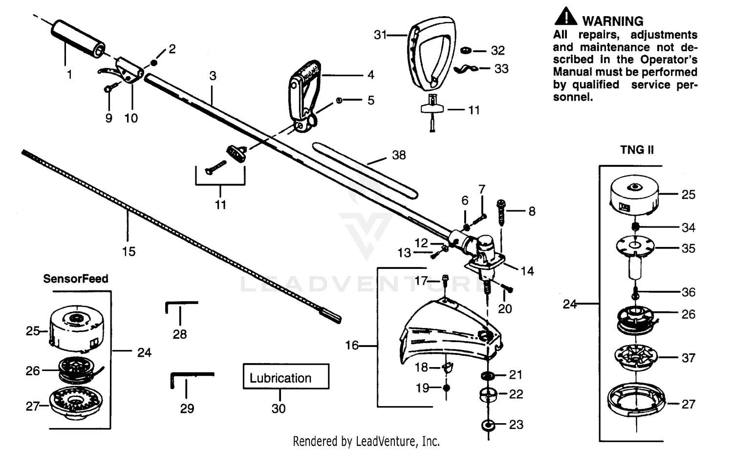 CUTTING HEAD & DRIVE SHAFT ASSEMBLIES