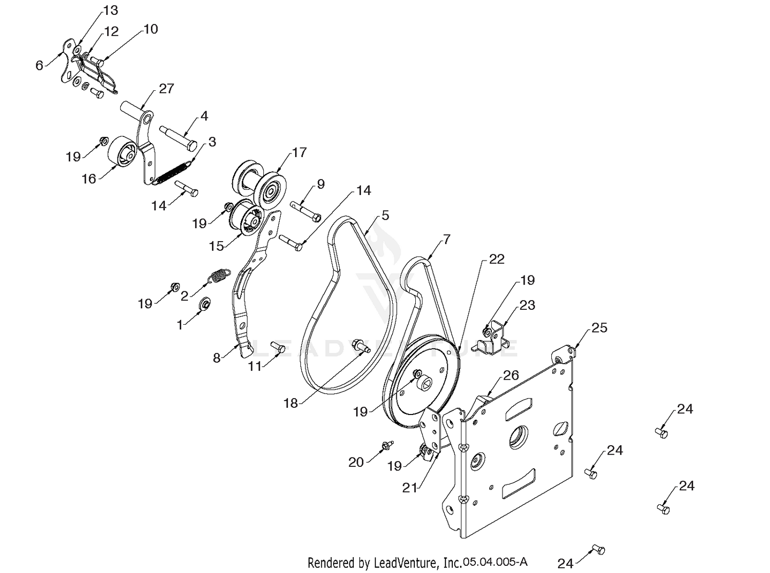 "CHASSIS, ENGINE & PULLEYS"
