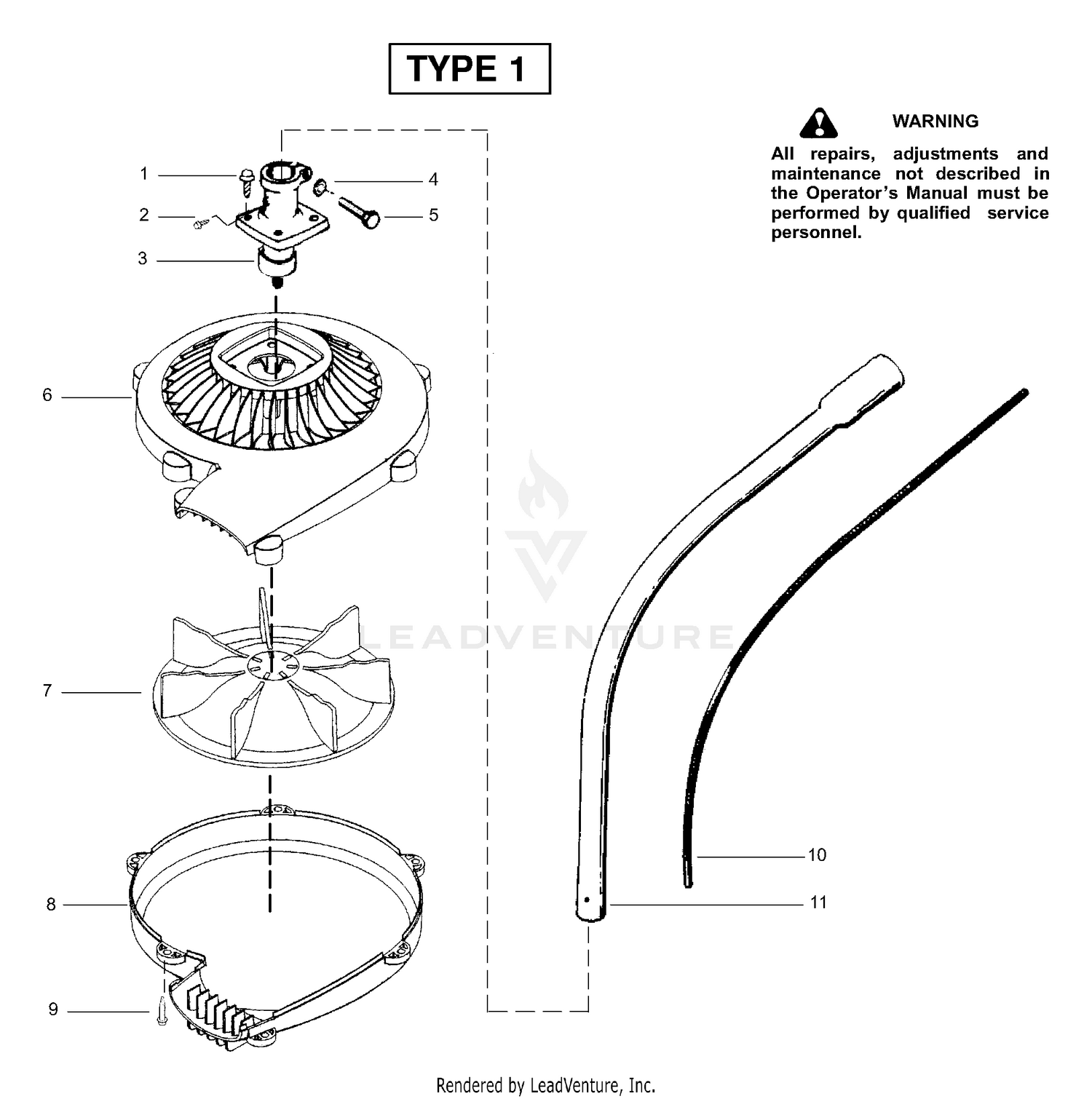 Blower Attachment Assembly Type 1