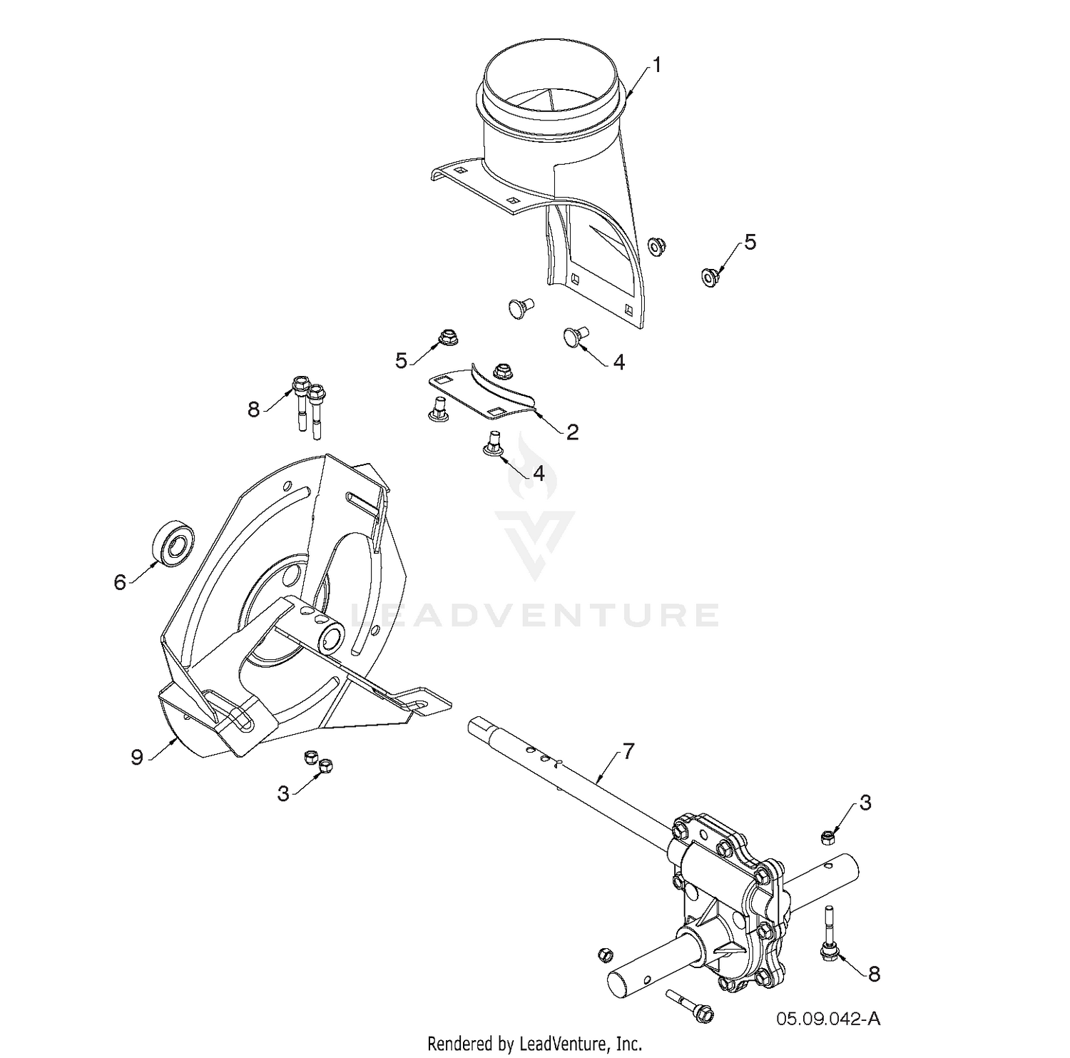 AUGER HOUSING & IMPELLER 2