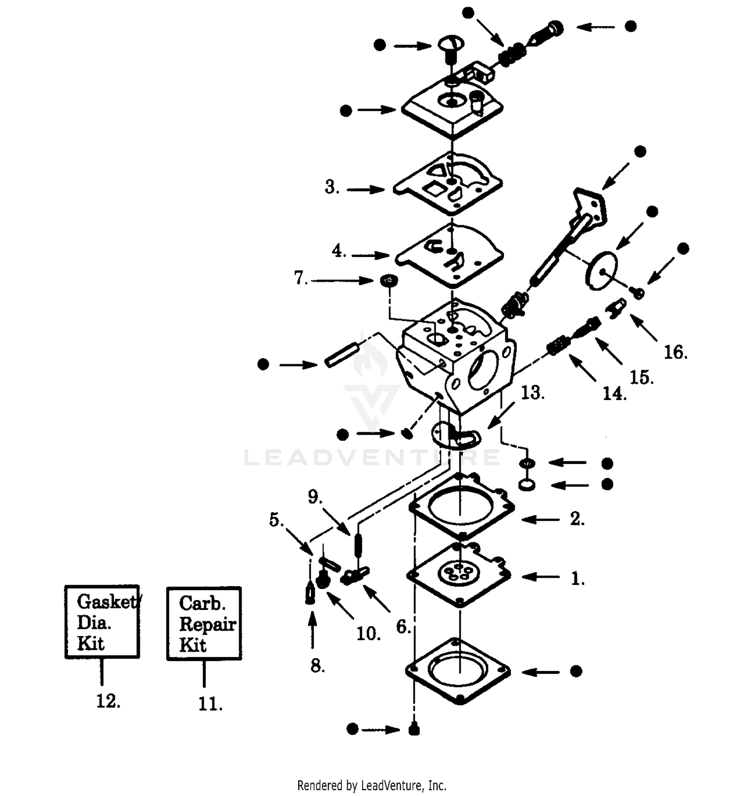 CARBURETORS WA-215, & WA-218 BREAKDOWN