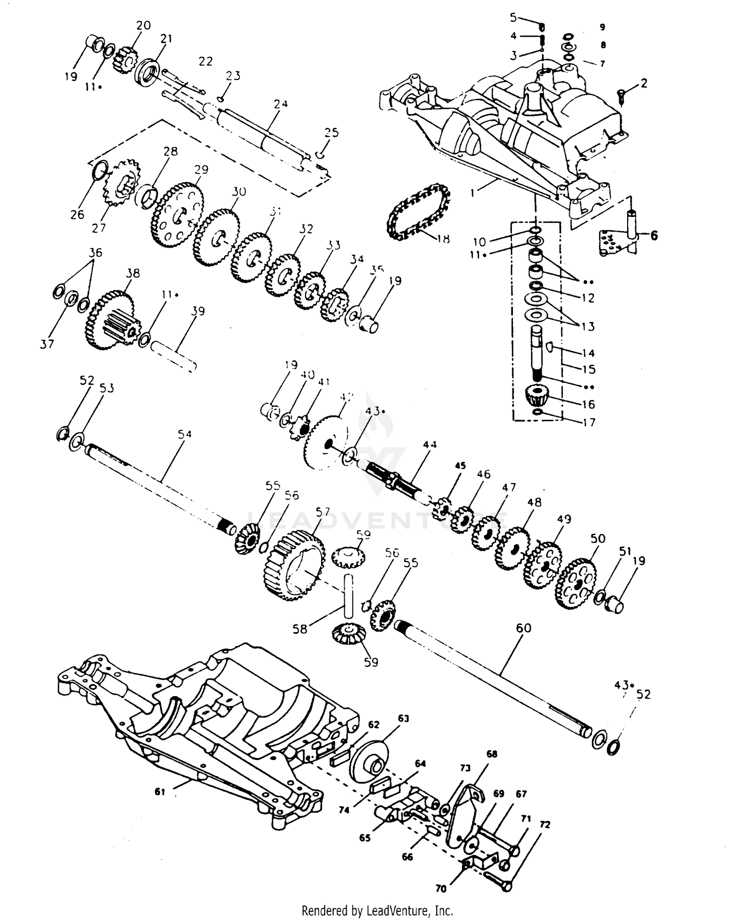 TRANSAXLE FOOTE DANA - MODEL NUMBER 4360-7