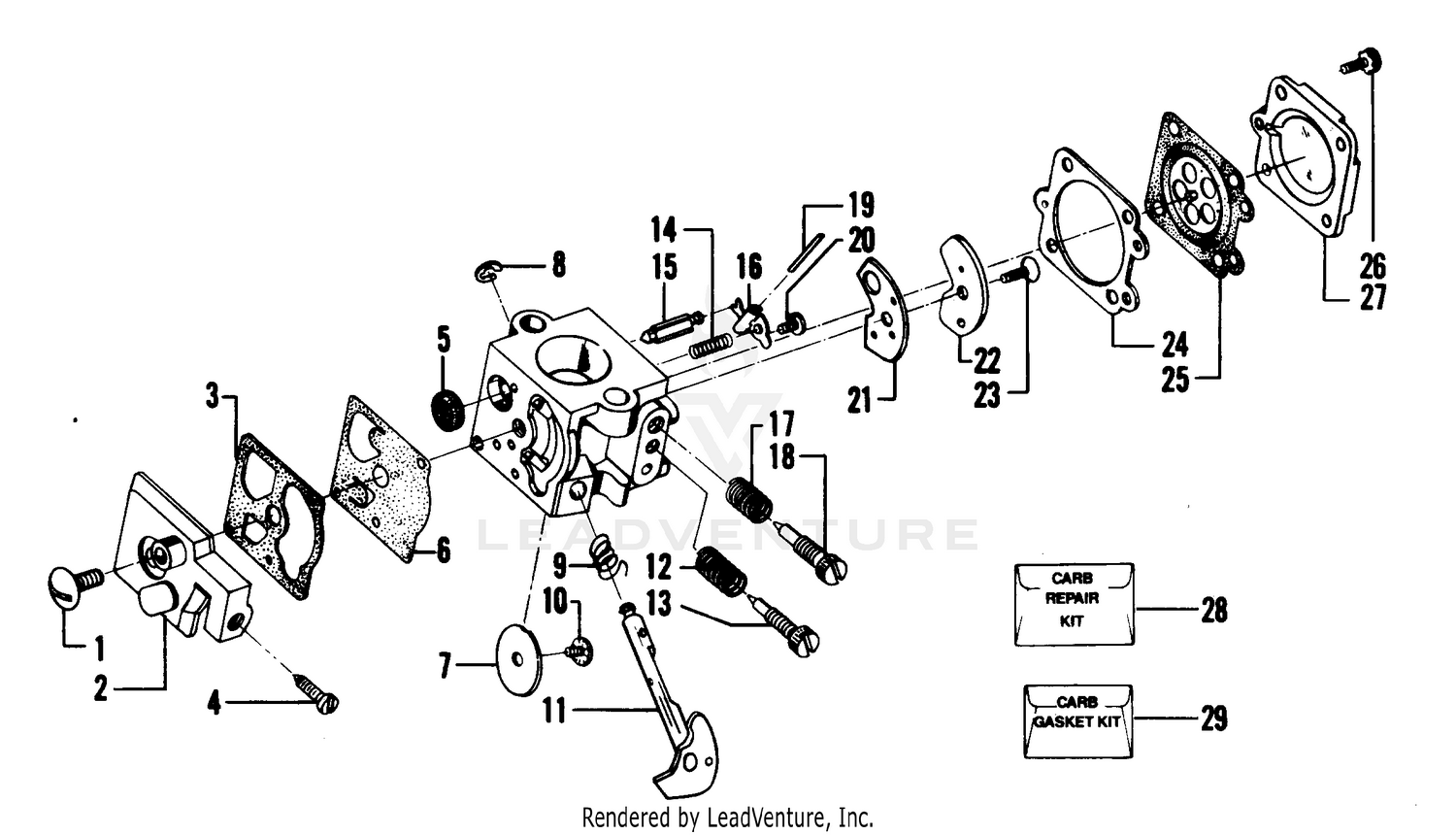 CARBURETOR WA-149 BREAKDOWN