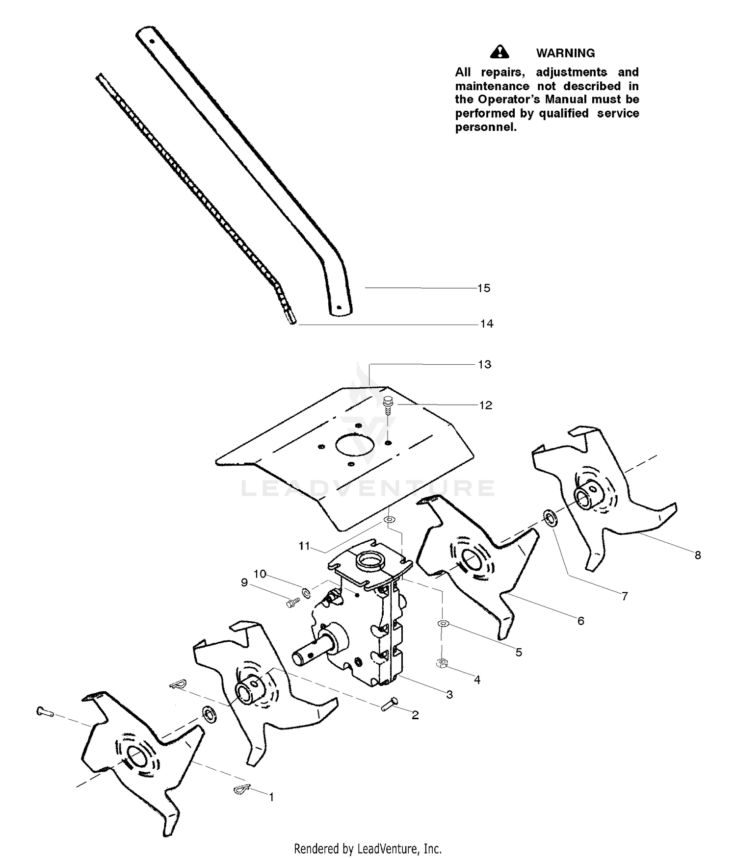 Gas Cultivator Attachment Assembly