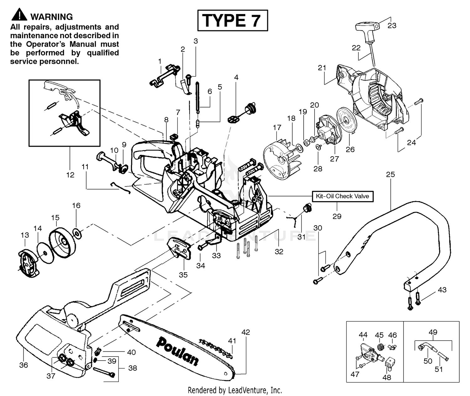 Chassis & Handle Assembly Type 7