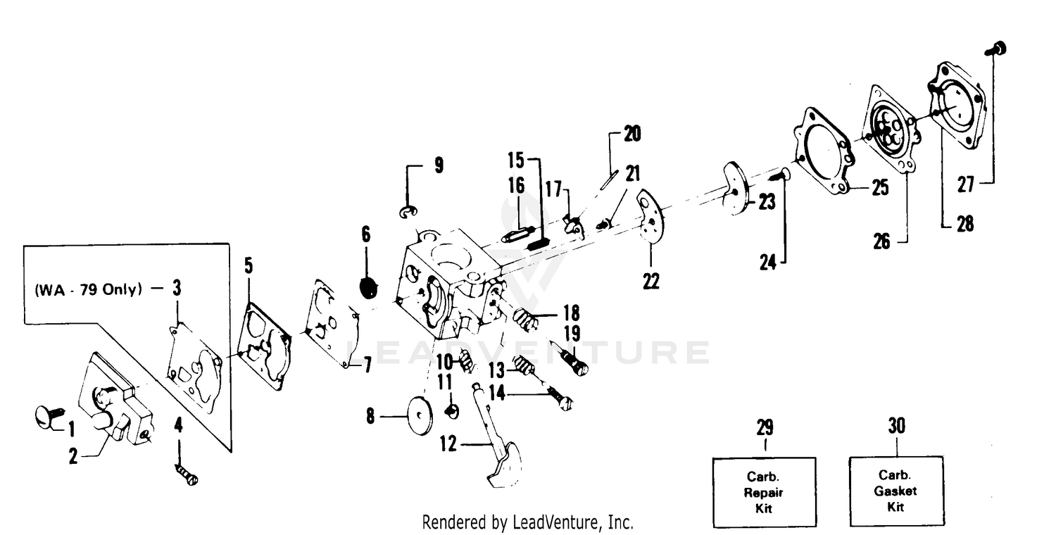CARBURETORS WA-79 & WA-149 BREAKDOWN