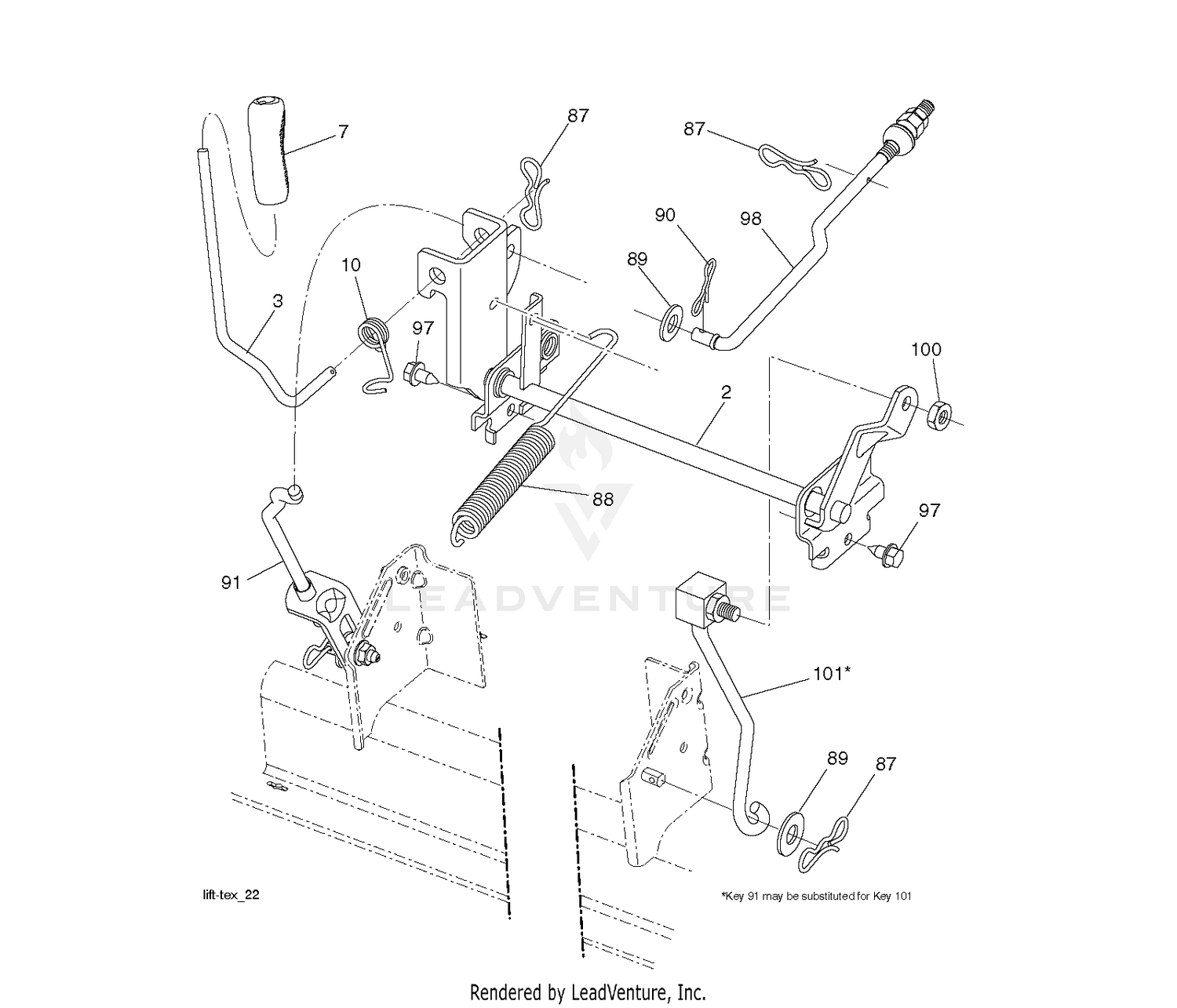 MOWER LIFT / DECK LIFT