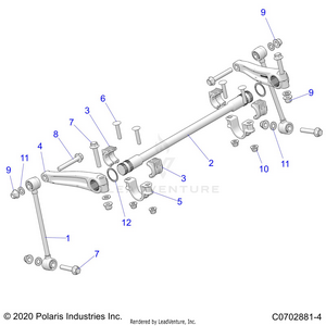 Suspension, Front Stabilizer Bar - Z22gae92aj/bj/gak92ap/bp/gav92ap/bp (c0702881-4) Schematic
