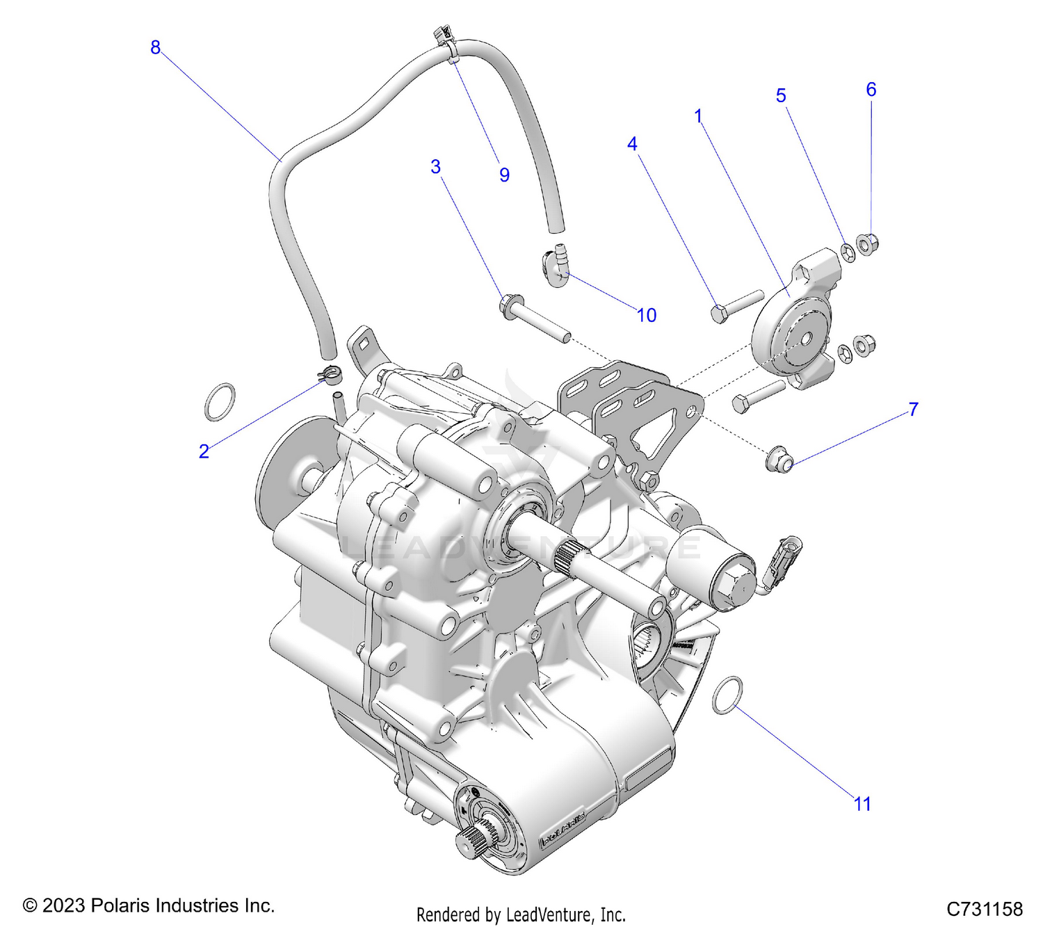 DRIVE TRAIN, MAIN GEARCASE MOUNTING - R26RRU99FP (C731158)