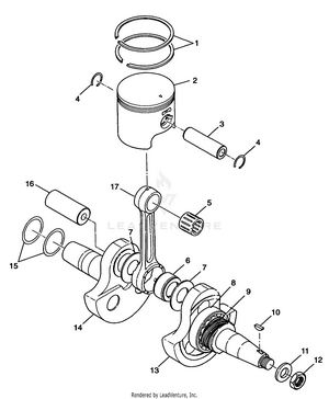 Crankshaft And Piston Xpress 300 W98ca28c (4945364536c011) Schematic