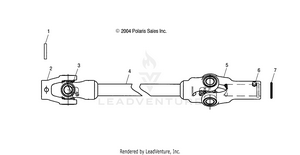 Front Prop Shaft (6x6) - R05rf50aa/ab (4995359535b14) Schematic