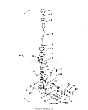 Shift Linkage Assembly Sportsman 4x4 / W938039 (4926382638031a) Schematic