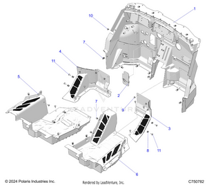 Body, Floor Panels, Front - Z25x4e92a4/b4 (c750782) Schematic