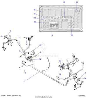 Electrical, Wire Harness - R22t6u99a9/an (c701412) Schematic