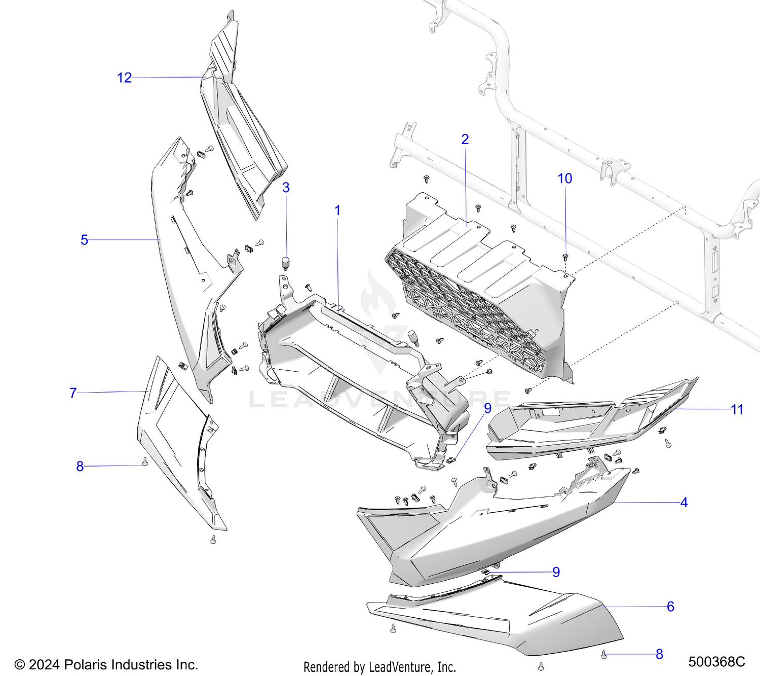 BODY, FRONT FASCIA - T26AATGD/HD (500368C)