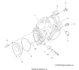 Engine, Throttle Body - A12tn55aa/az (49atvthrottlebody09spxp550) Schematic