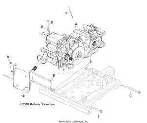 Drive Train, Main Gearcase Mounting - R12wh76ag/ar/eah/eav/eaw (49rgrgearcasemtg108004x4) Schematic