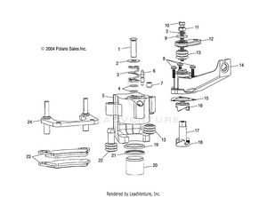 Rear Brake Calipers (6x6) - R05rf50aa/ab (4995359535d01) Schematic