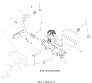 Brakes, Pedal And Master Cylinder - R12jt87ab/ad/as/aw/9eaw (49rgrbrakefoot12rzrxp900) Schematic