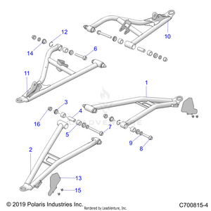 Suspension, Front Control Arms - G23gmk99a/99b (c700815-4) Schematic