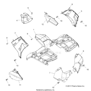 Body, Front Cab - A12zn8efk/efo (49atvcab12sptrgeps) Schematic