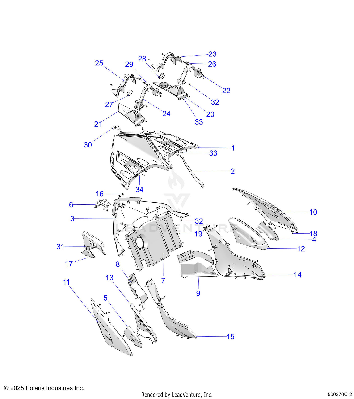BODY, REAR - T26AATGD/HD (500370C-2)