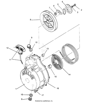 Recoil Starter Magnum 2x4 W957544 (4926852685d006) Schematic