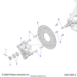 Suspension, Front Hub And Brake Disc - A21sez57am/an/bm/bn (c0211267-2) Schematic