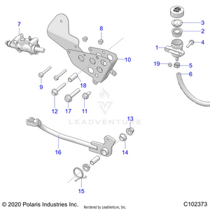 Brakes, Brake Pedal And Master Cylinder - A22sva85a3 (c102373) Schematic
