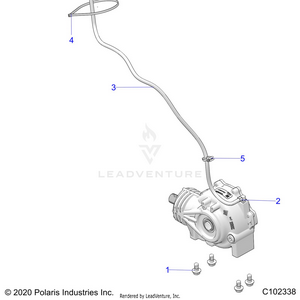 Drive Train, Gearcase Mounting, Front - A25slz95af (c102338) Schematic