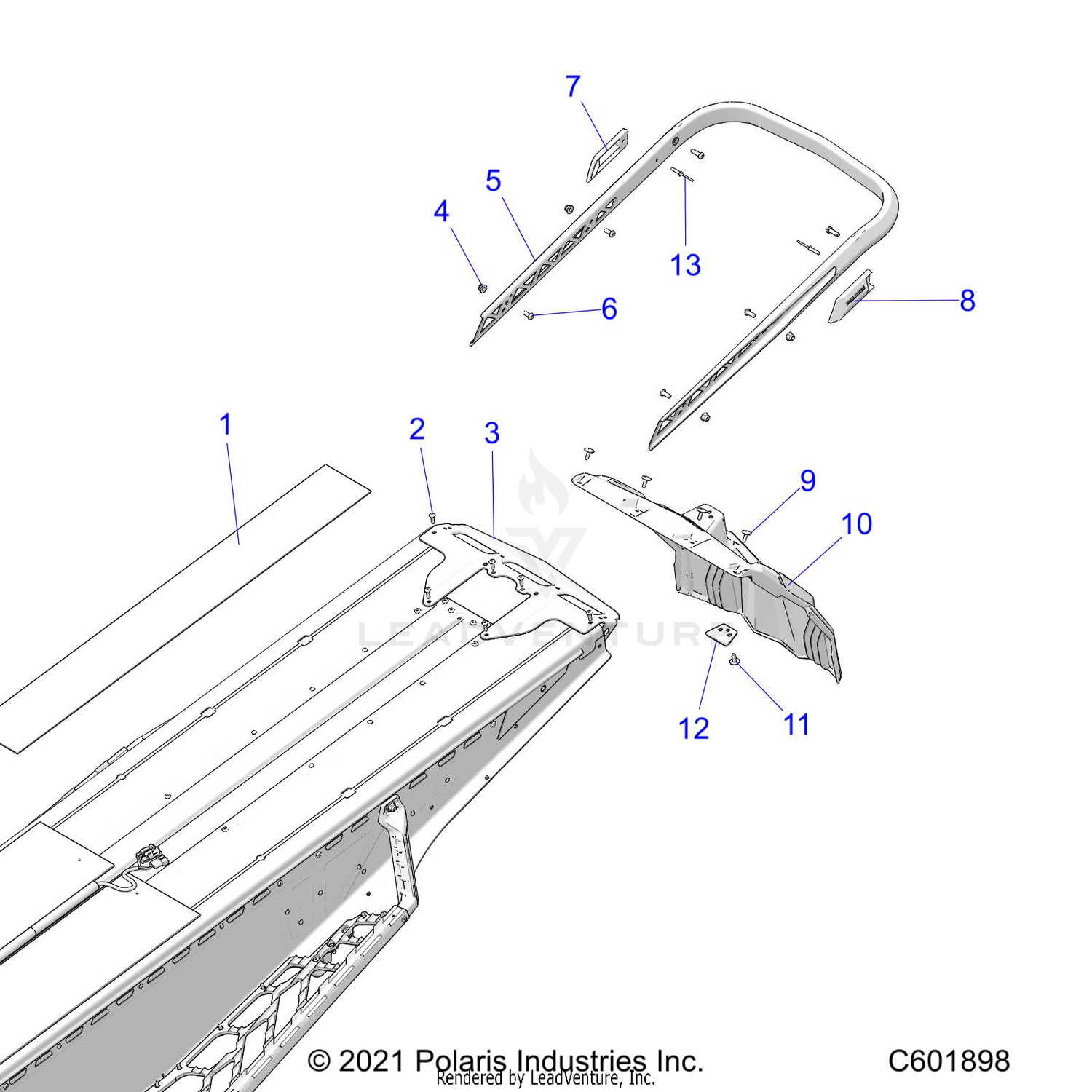 BODY, BUMPER, REAR - S22TLP8RS ALL OPTIONS (C601898)