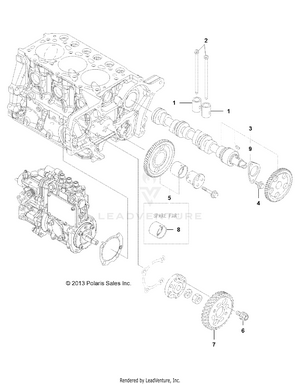 Engine, Camshaft And Driving Gear - R141d9jda/2d9jda (49brutuscam13) Schematic