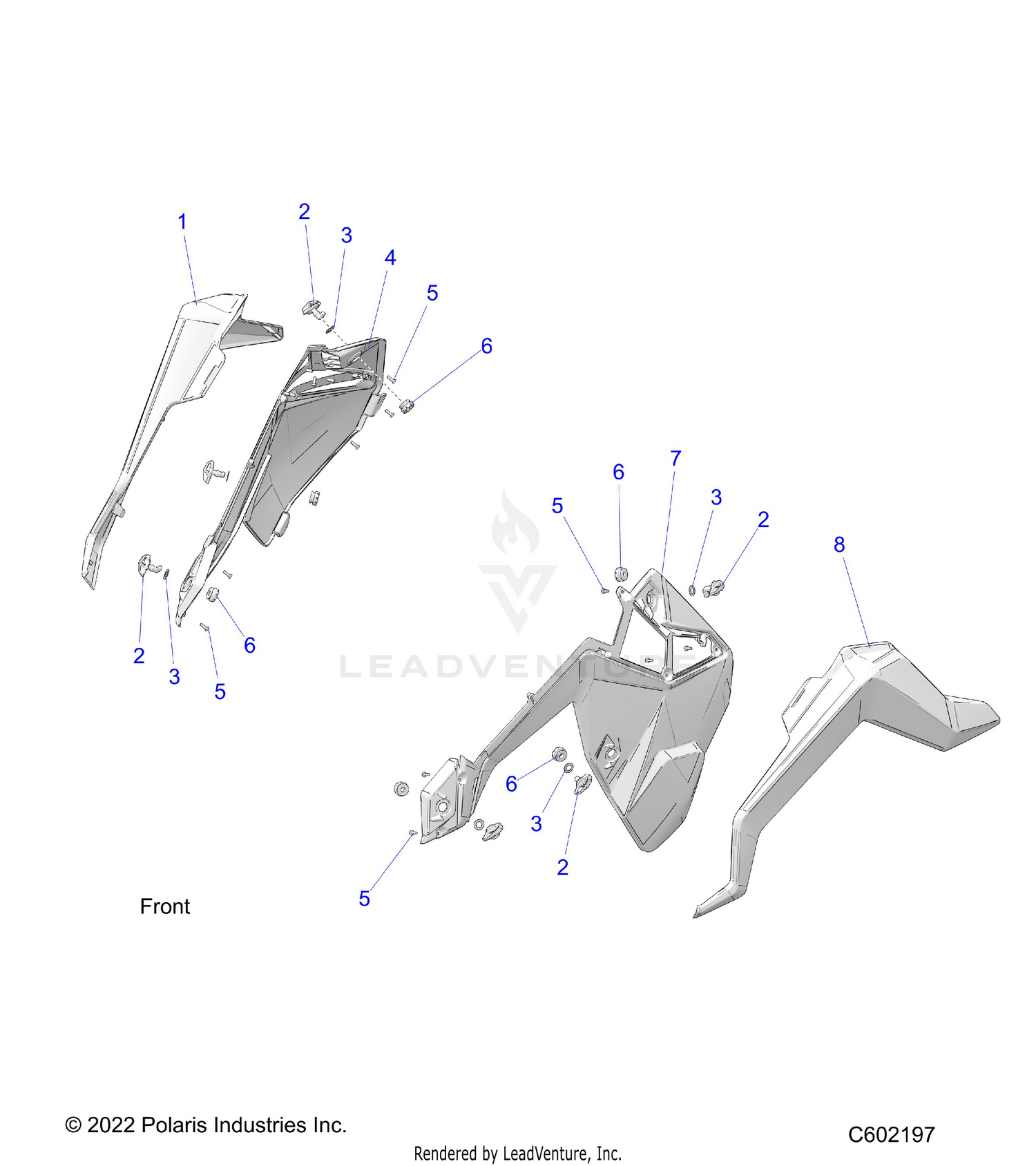 BODY, SIDE PANELS AND TRIM - S26TGM8MS (C602197)
