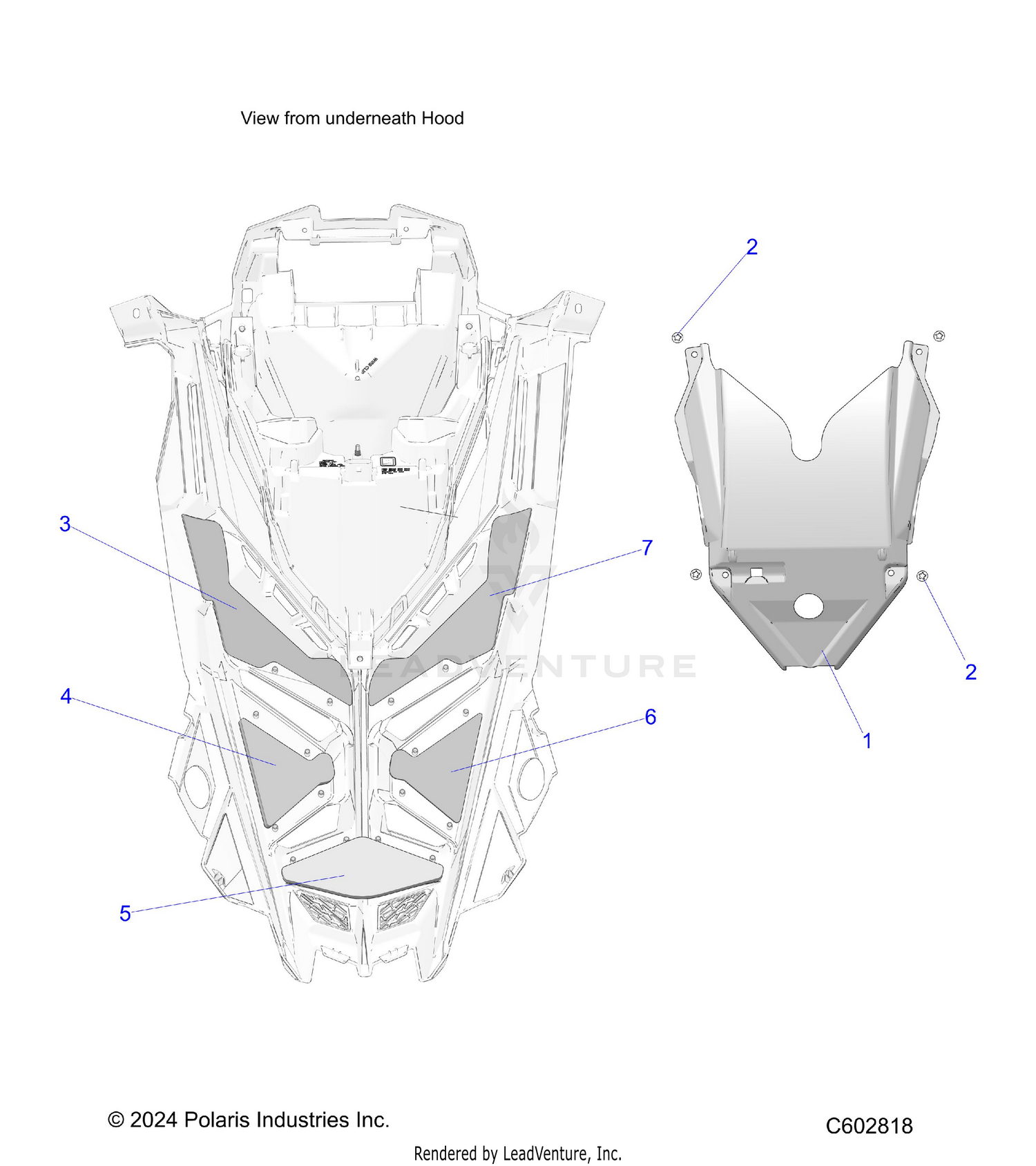 BODY, HOOD FOAM/SEAL and LINER - S26TLG9BS/BEA (C602818)