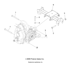 Drive Train, Main Gearcase Mounting - R11rc08ga/gh/fa/fh (49levgearcasemtg10sdw) Schematic