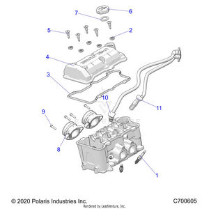 Engine, Throttle Body And Valve Cover - R22t6a99a1/b1 (c701254 Schematic
