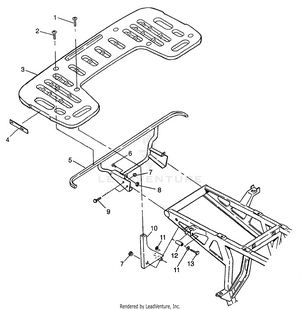 Rear Rack Mounting Xpress 300 W97ca28c And  Xpress 400l W97ca38c (4939603960a006) Schematic