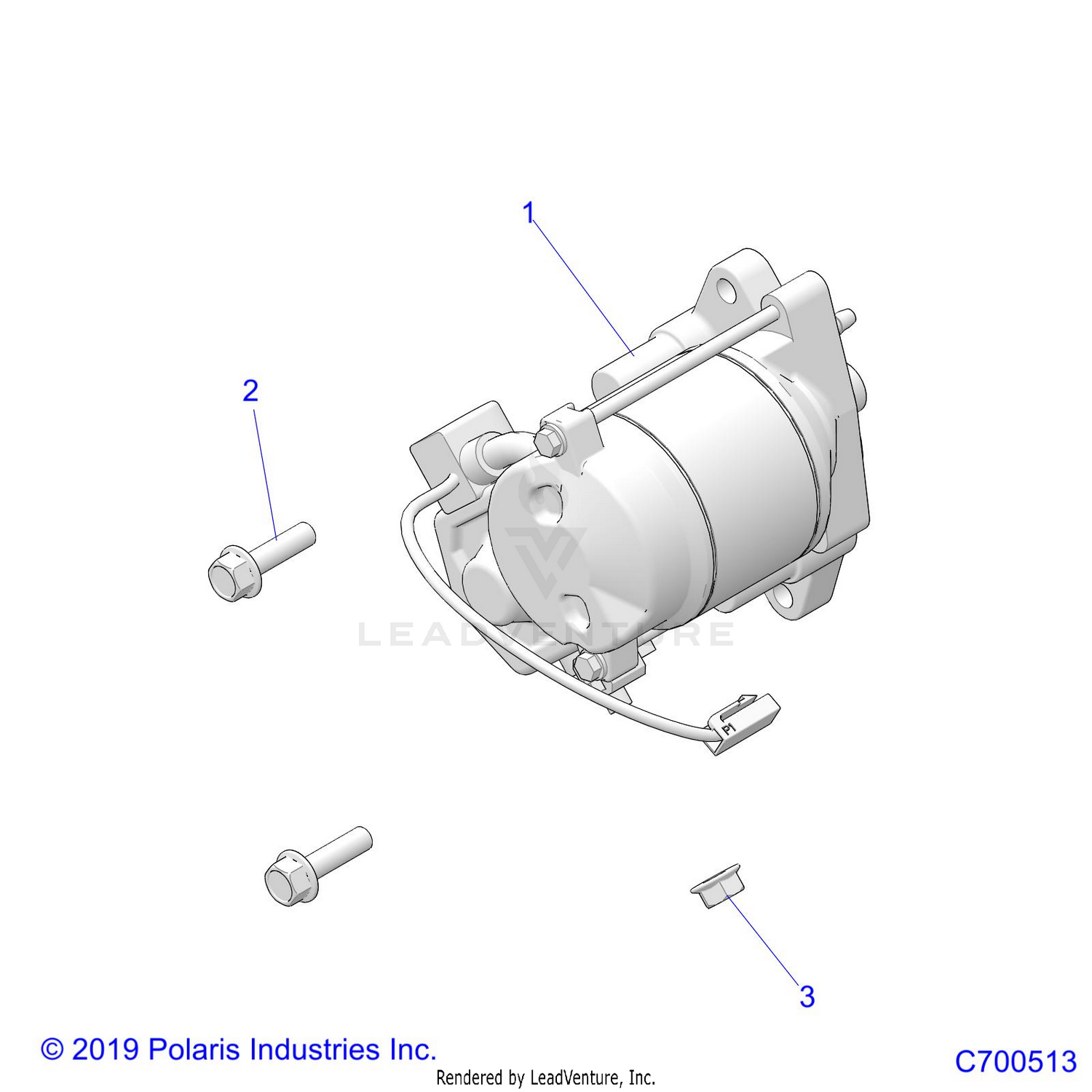 ENGINE, STARTER - D21BBPD4B4 (C700513)