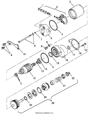 Starting Motor Xplorer 400l W97cc38c (4939753975d005) Schematic